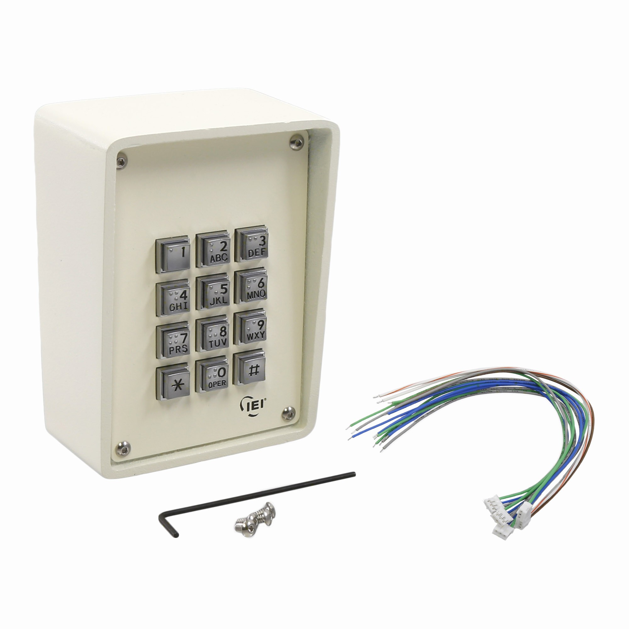 Linear 232R White Ruggedized Keypad Acc/Co 0213466 Linear PRO