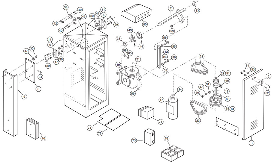 BGUS-D Operator Parts Diagram