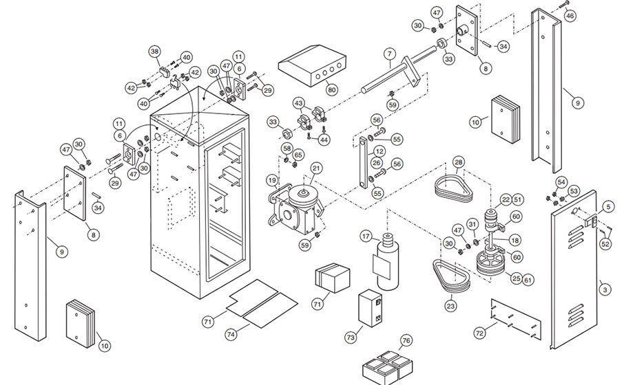 SG-D Operator Parts Diagram