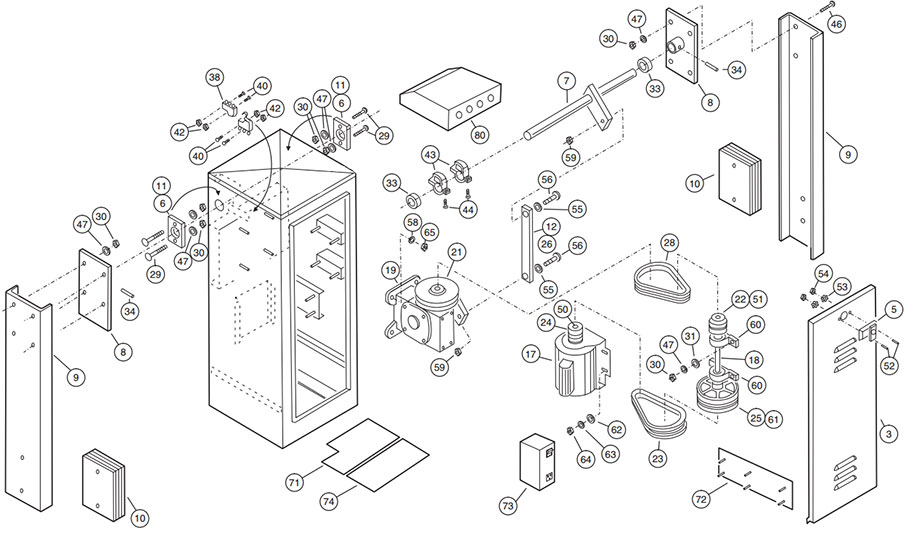 SG Operator Parts Diagram
