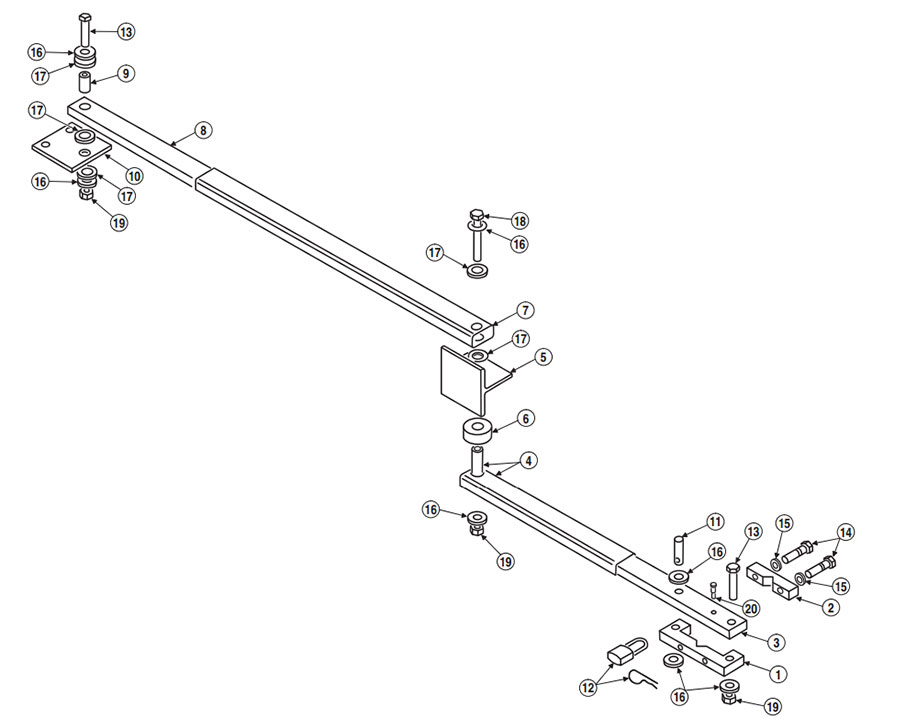 SWC Gate Arm Parts Diagram