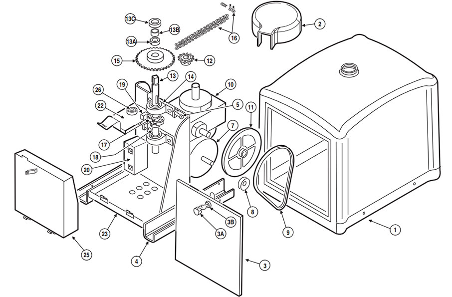 SWC Gate Operator Parts Diagram