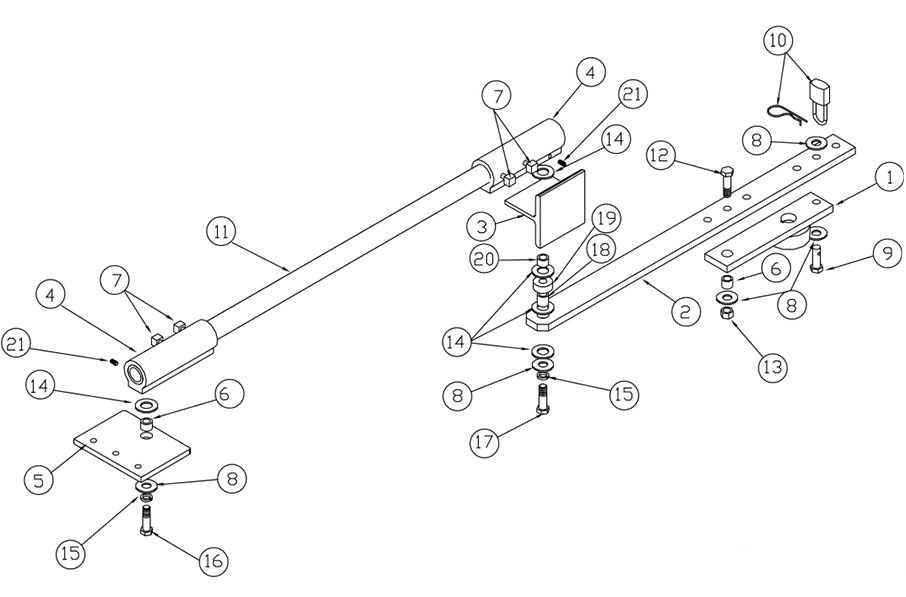 SWG Gate Arm Parts Diagram
